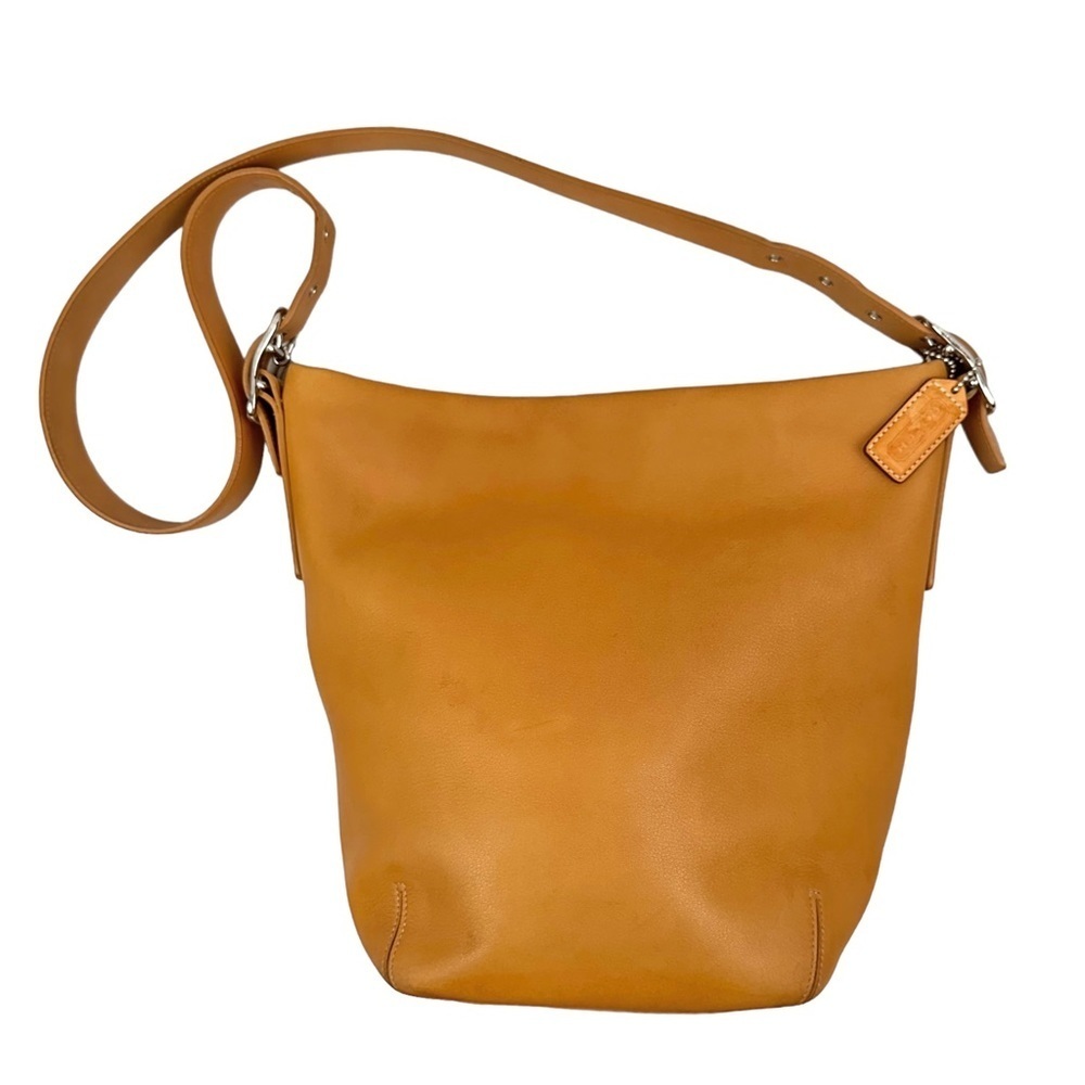 COACH Vintage Slim Duffle Sac in Honey Leather - Picture 1 of 12